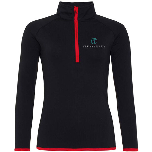 Hurley Fitness - Girlie Half Zip Sweat Top Thumbnail